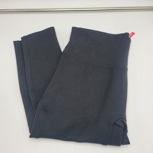 SPANX Ponte Leggings Small Black Tall 20264T Ankle Length Pants
